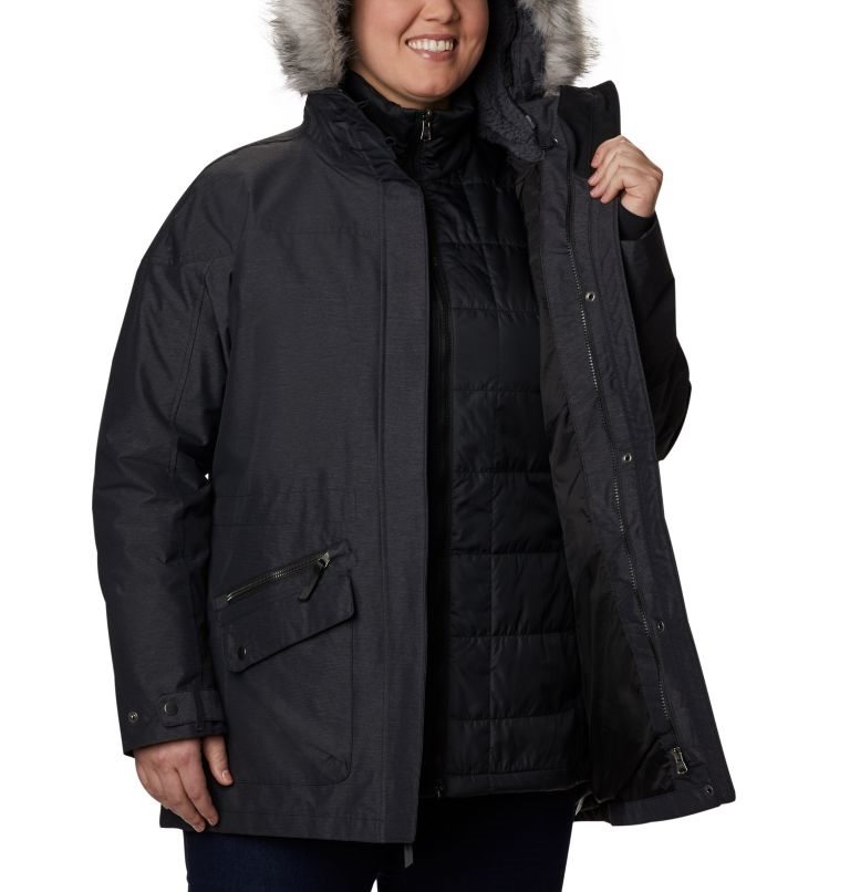 Women's Columbia Carson Pass Interchange Jackets Black | Plus Size CA-TC3L6